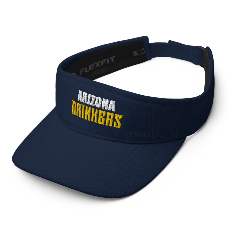 Visor with Arizona Drinkers in Yellow Color on Front