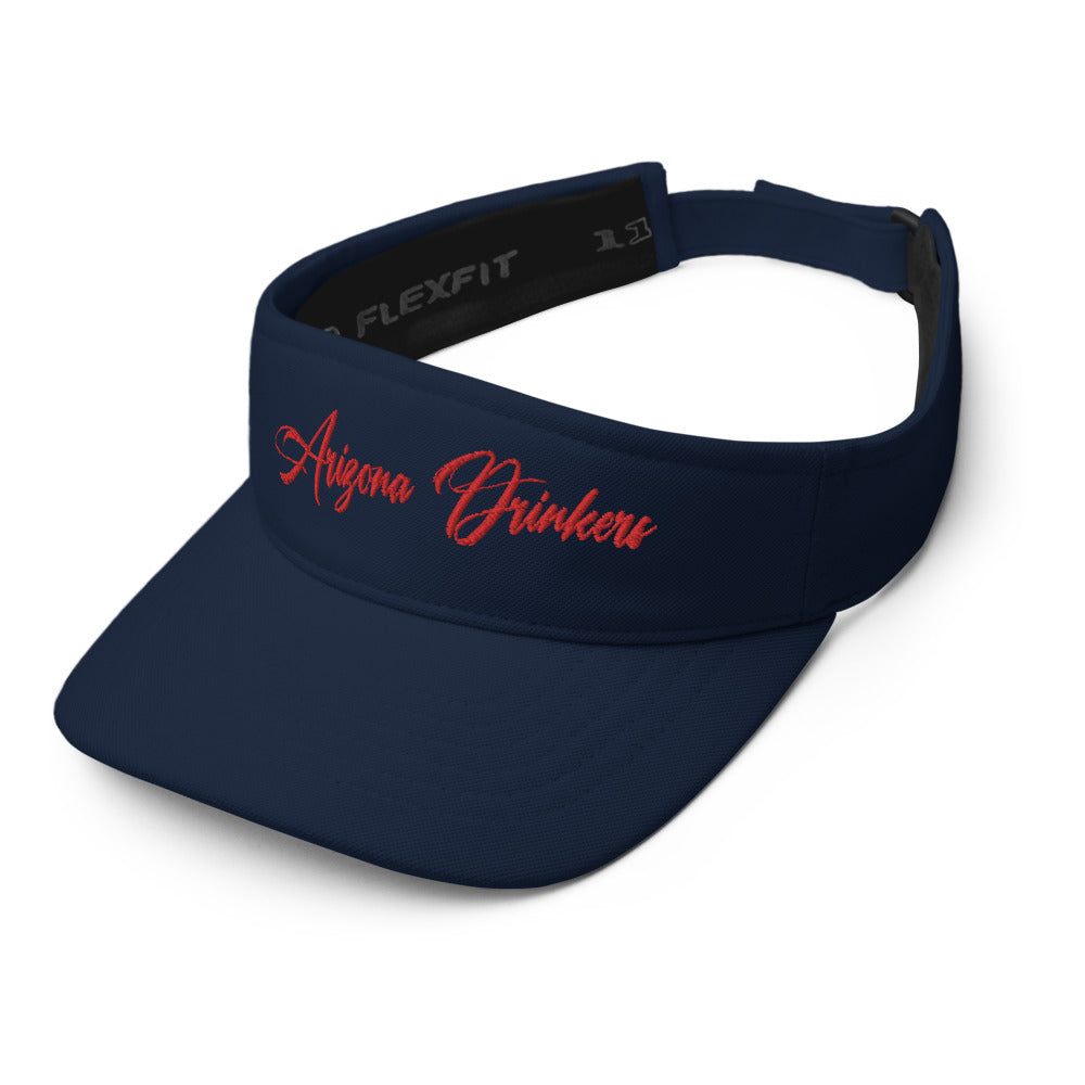 Visor with Arizona Drinkers in Red Color on Front