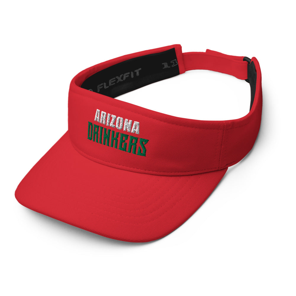 Visor with Arizona Drinkers in Green Color on Front