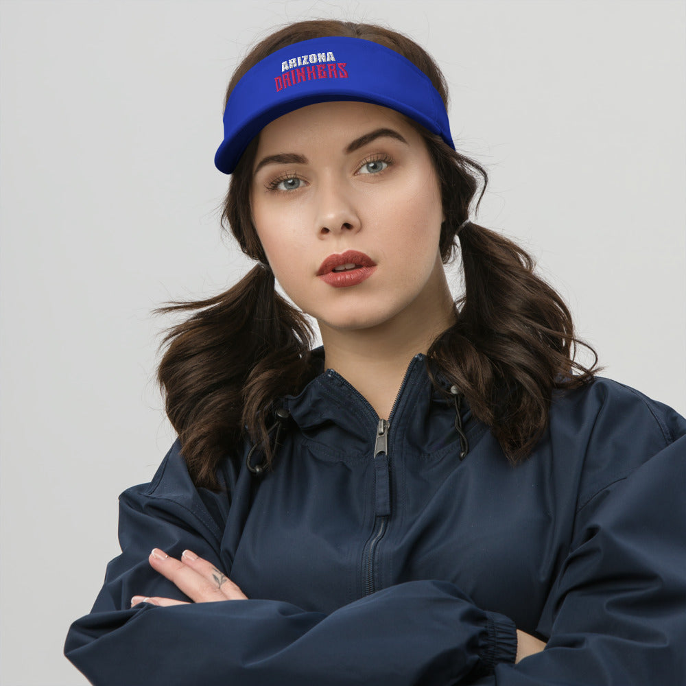 Visor with Arizona Drinkers in Pink Color on Front