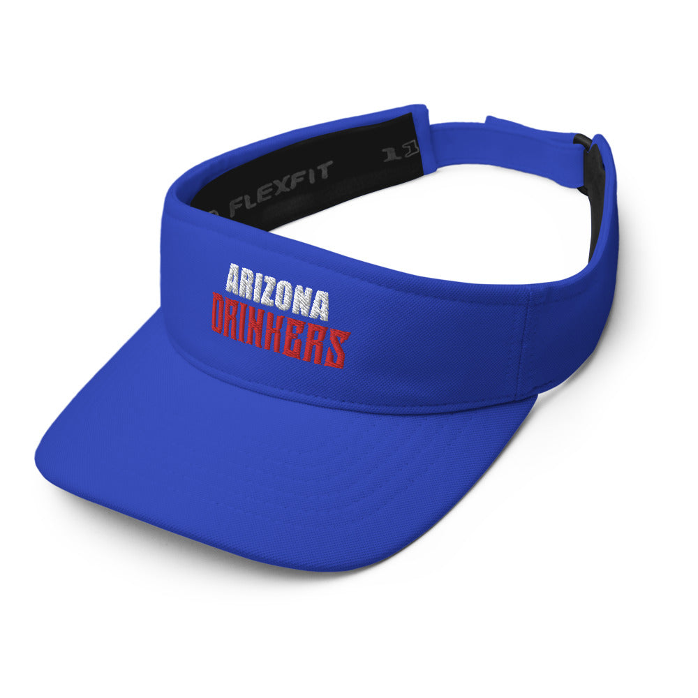 Visor with Arizona Drinkers in Red Color on Front