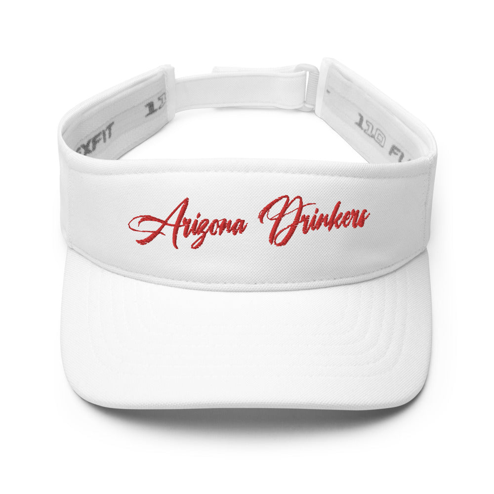 Visor with Arizona Drinkers in Red Color on Front