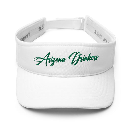 Visor with Arizona Drinkers in Green Color on Front