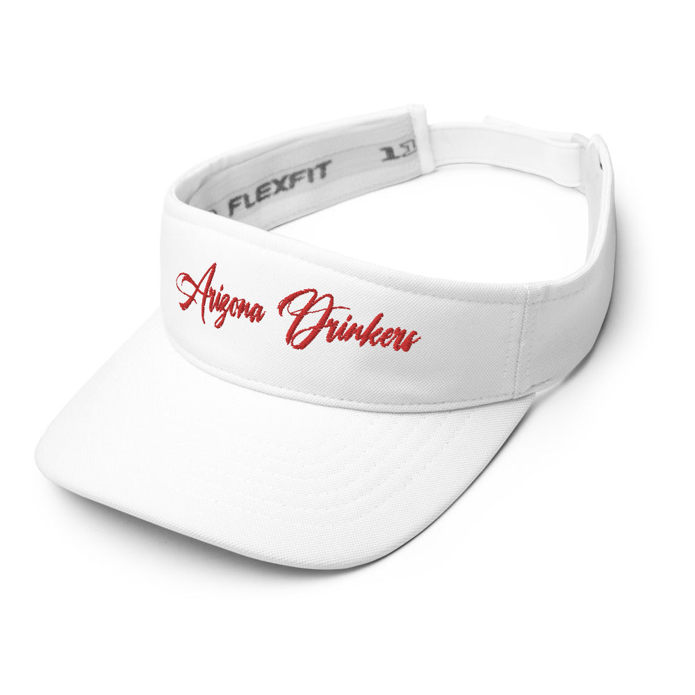 Visor with Arizona Drinkers in Red Color on Front