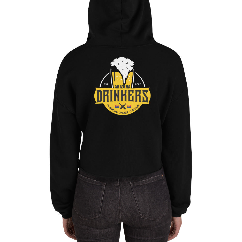 Crop Hoodie with Arizona Drinkers Logo on back