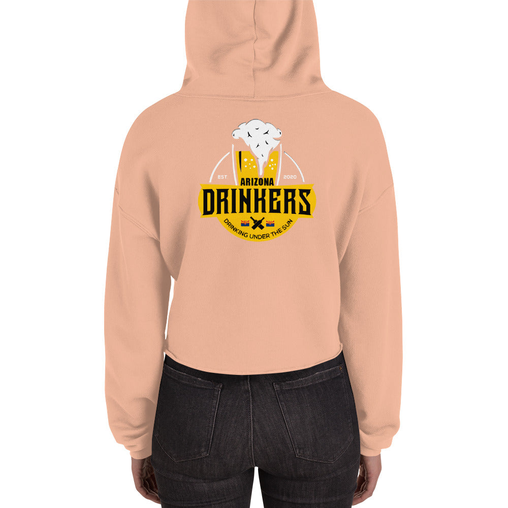 Crop Hoodie with Arizona Drinkers Logo on back