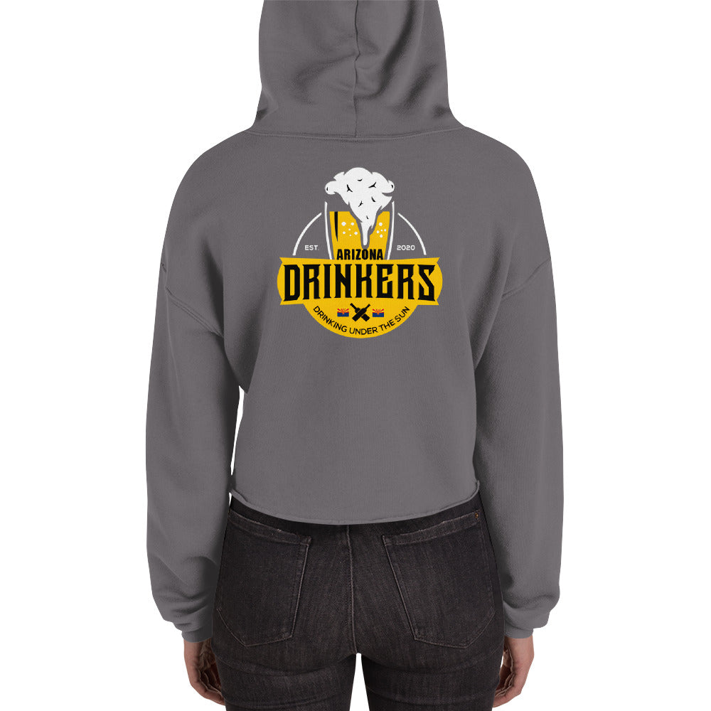 Crop Hoodie with Arizona Drinkers Logo on back